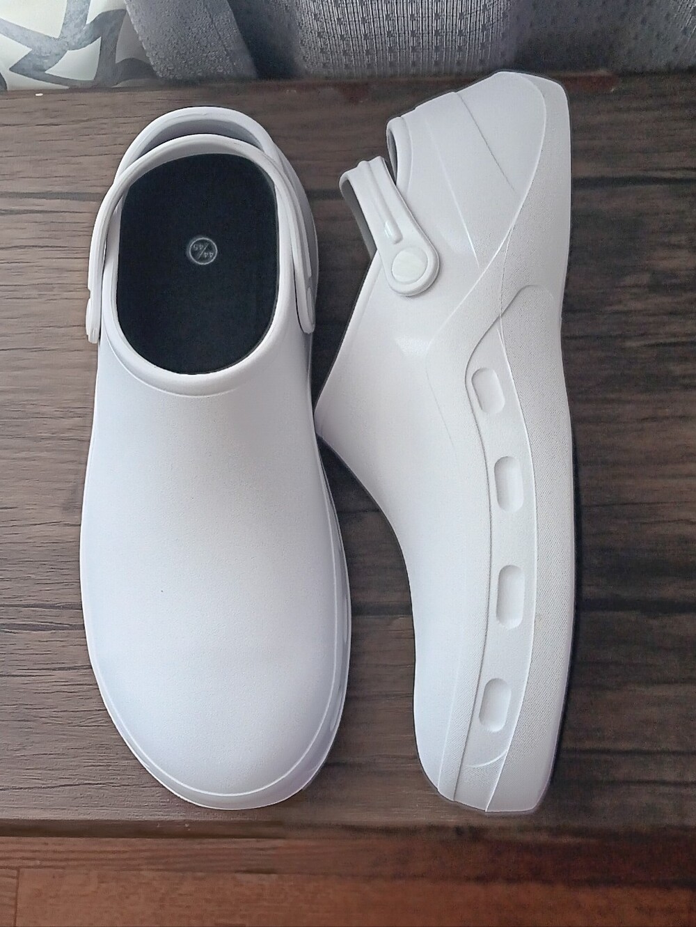 White Slip-on Clogs Shoes